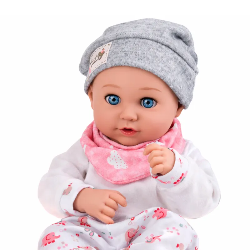 Lalka Bobas Z Akcesoriami Do Karmienia Śliniaczek Czapeczka 28 cm