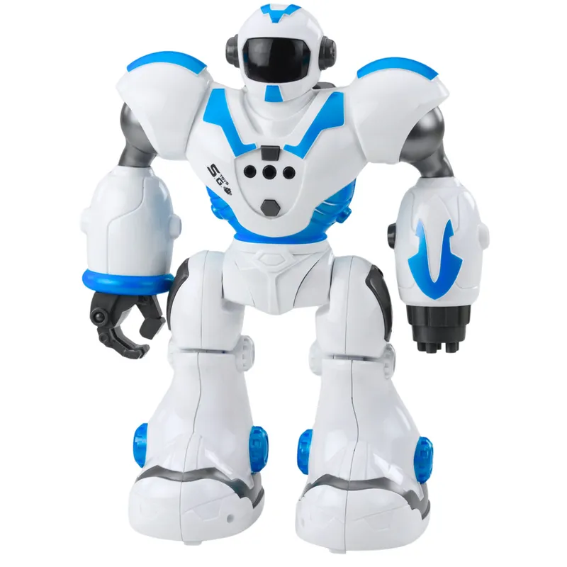 Robot Interaktywny Zdalnie Sterowany RC 16 Funkcji Światła Dźwięki - Niebieski