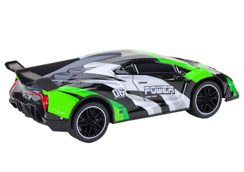 Auto Sportowe Zdalnie Sterowane RC 1:10 25km/h Światła - Zielony
