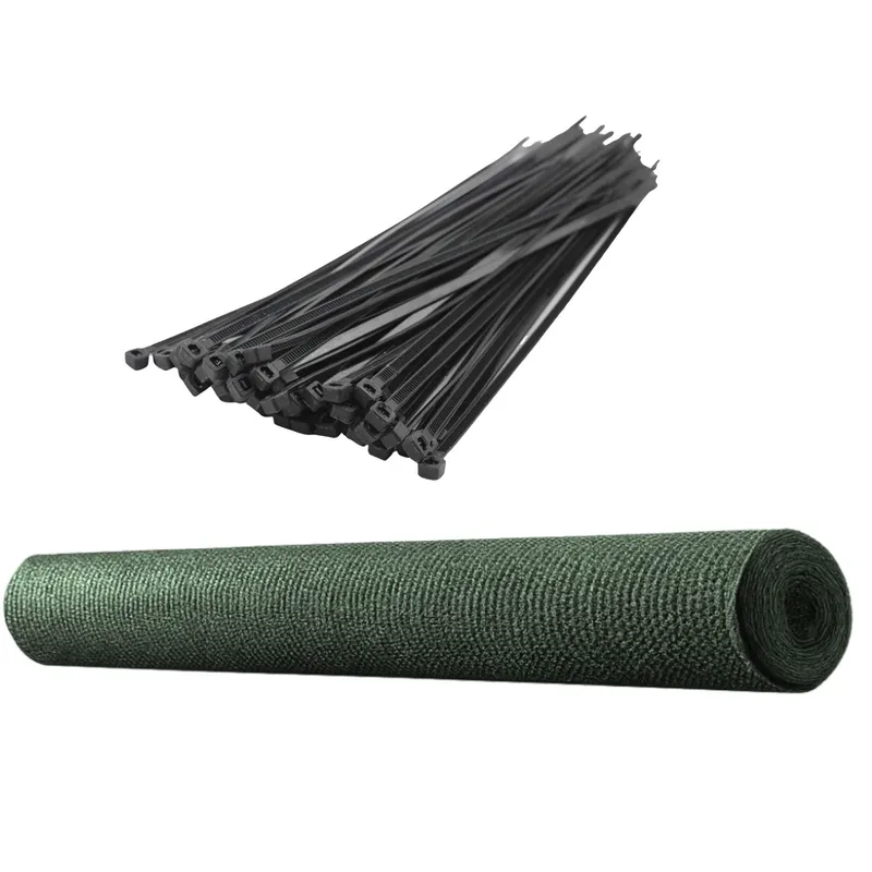 Siatka Cieniująca Na Ogrodzenie Płot Maskująca 1.5m 25m 140g/m² - Zielona