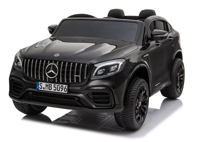 Auto Na Akumulator MERCEDES GLC 63S Dwuosobowy Światła LED MP3 - Czarny