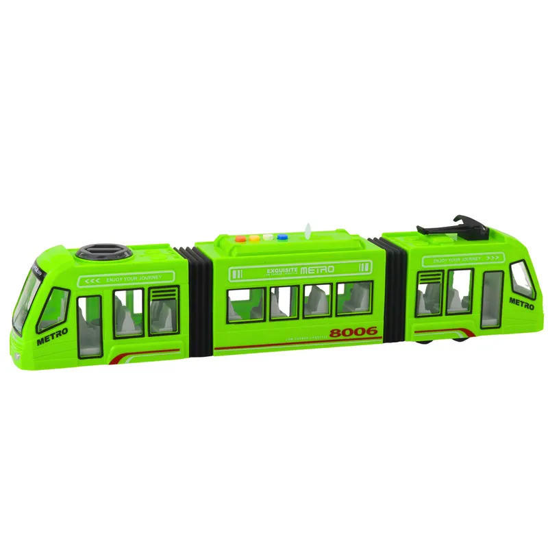Metro Miejskie Tramwaj Otwierane Drzwi Światła Dźwięki 1:16 - Zielony