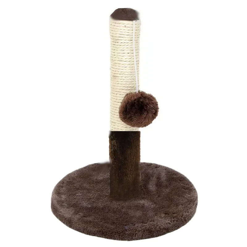 Drapak Dla Kota Słupek Do Drapania Wieża Ciemnobrązowy 40 cm X 30 cm