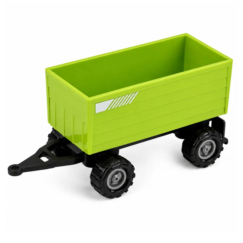 Zestaw Pojazdy Rolnicze Traktor Sieczkarnia Przyczepa Do Drewna 1:68 4 szt