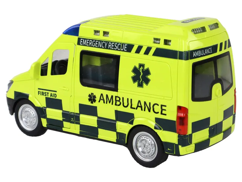 Zdalnie Sterowany Ambulans Ze Światłami - Żółty