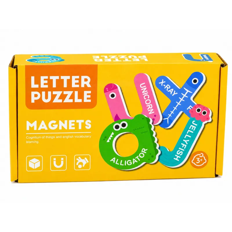 Puzzle Magnetyczne Literki Edukacyjne Magnesy Na Lodówkę Tablice 26 el