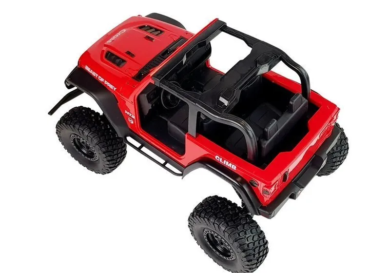 Auto Terenowe JEEP Zdalnie Sterowane 2.4G - Czerwone