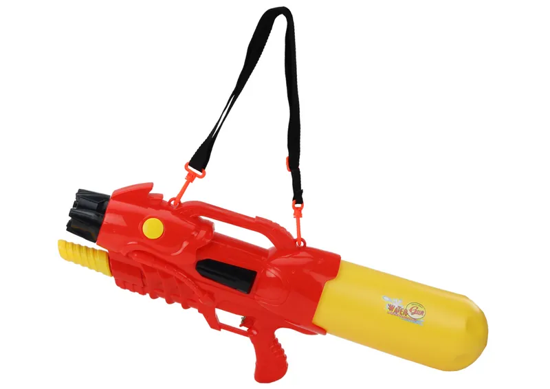 Duży Pistolet Na Wodę 2850ml Regulowana Opaska - Czerwony