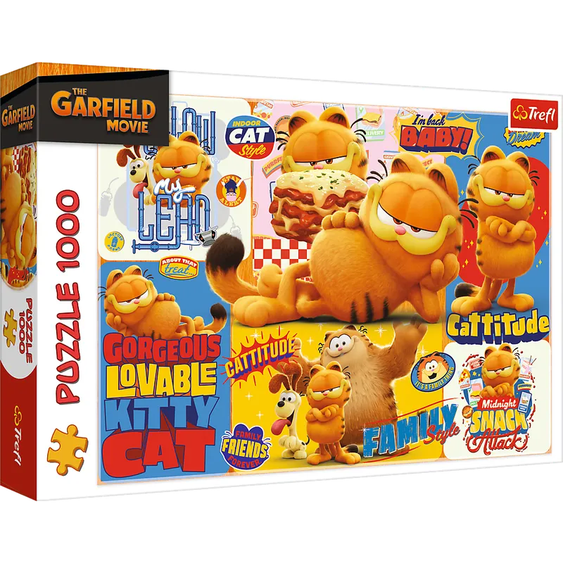 Puzzle - 1000 - Przygody Garfielda - Garfield - TREFL 10935