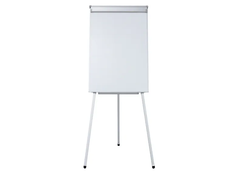 Tablica Magnetyczna Wielofunkcyjna Flipchart Na Trójnogu 70x100cm - Biała