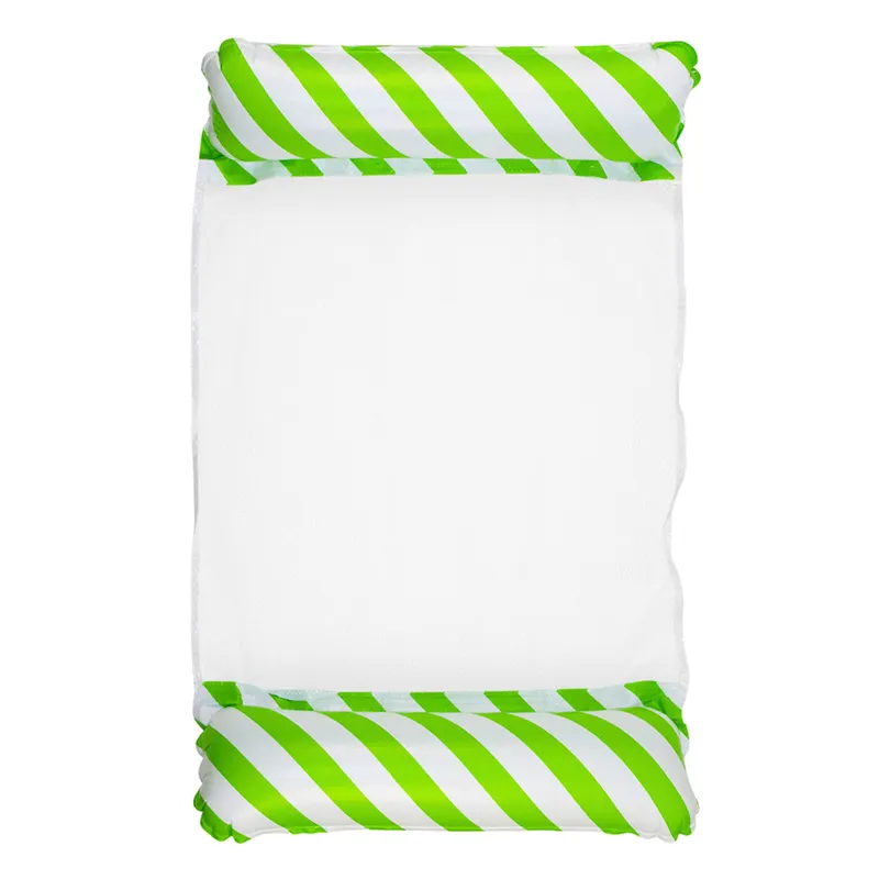 Dmuchany Hamak Wodny Materac Leżak 120x70cm - Biało-Zielony