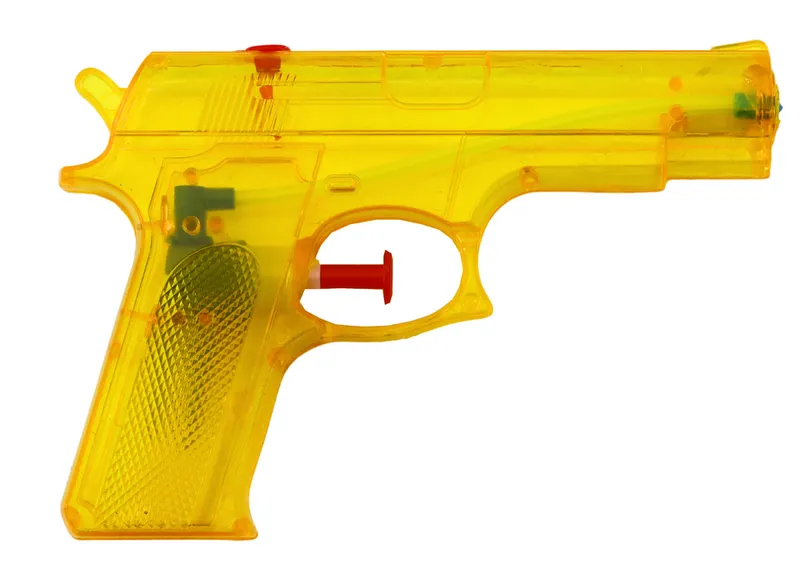 Pistolet Na Wodę Mały Plastikowy 15 cm X 10,5 cm - Żółty