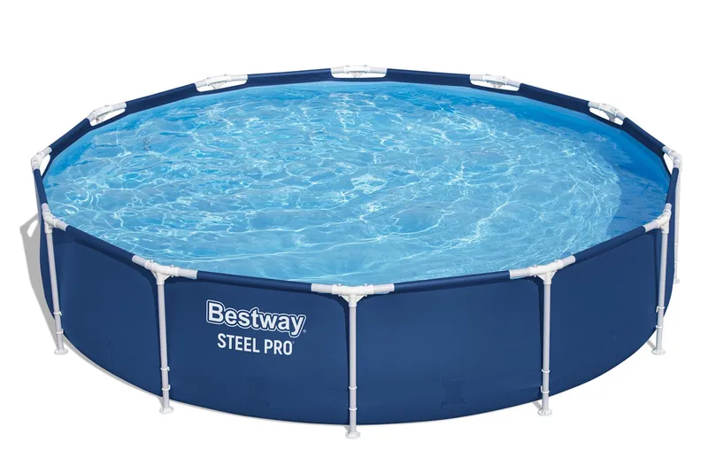 Basen Ogrodowy Stelażowy Z Pompą 366x76 cm Zestaw BESTWAY 56681 - Niebieski