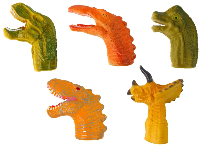 Pacynki Na Palce Dinozaury Zwierzęta 5 szt
