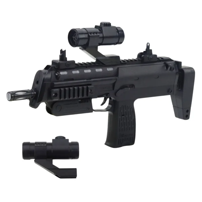 Karabin Zabawkowy Broń Światła Dźwięki Celownik 41cm - Czarny