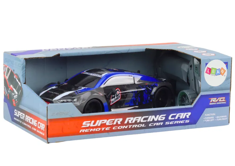 Autko Zdalnie Sterowane RC 1:18 Gumowe Koła Drift - Niebieski