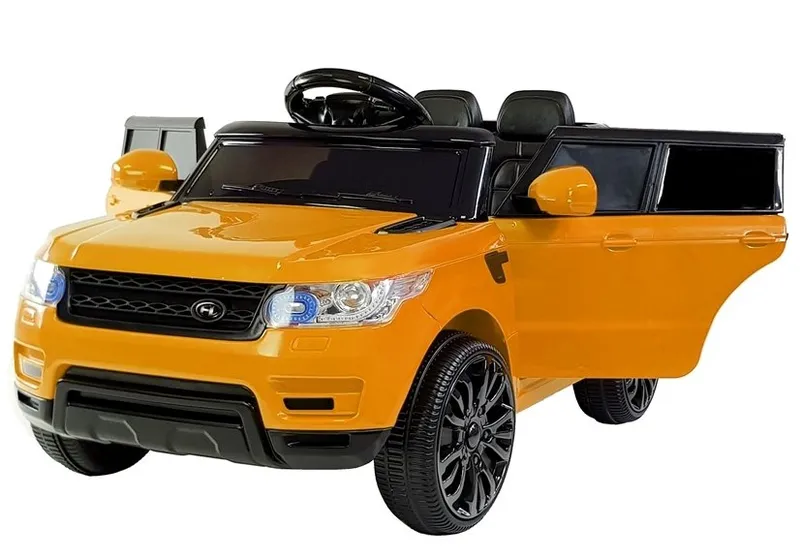 Auto Na Akumulator HL1638 Dla Dzieci Światła LED MP3 Pilot - Pomarańczowe