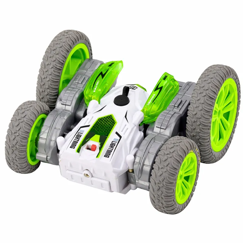 Autko Kaskaderskie Zdalnie Sterowane RC Światła Dym Drift 360° - Zielone