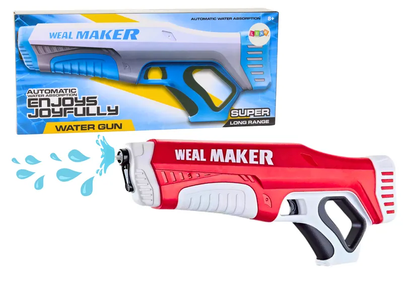 Pistolet Na Wodę Automatyczny 350 ml - Czerwony
