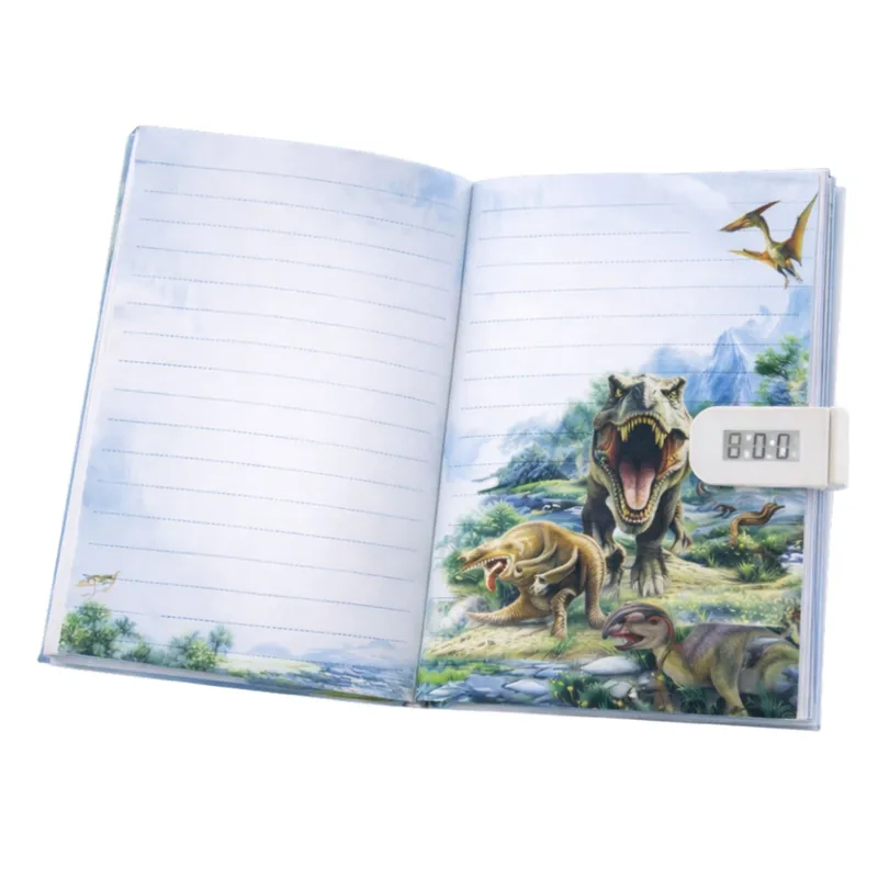 Pamiętnik Notatnik Na Kod Dinozaury Melodie Kolorowe Strony