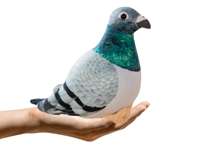 Maskotka Pluszowy Gołąb Grzywacz 20cm - Szary