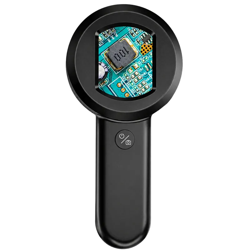 Przenośny Mikroskop Cyfrowy Ręczny Kamera HD 100X Ekran IPS 8 Diod LED