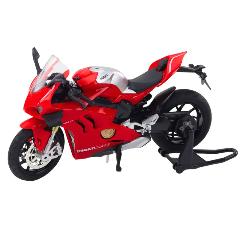 Motocykl Sportowy Metalowy Światła Dźwięki 1:12 - Czerwony