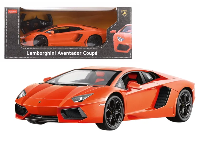 Auto RC 1:14 Rastar LAMBORGHINI Aventador LP700 - Pomarańczowe