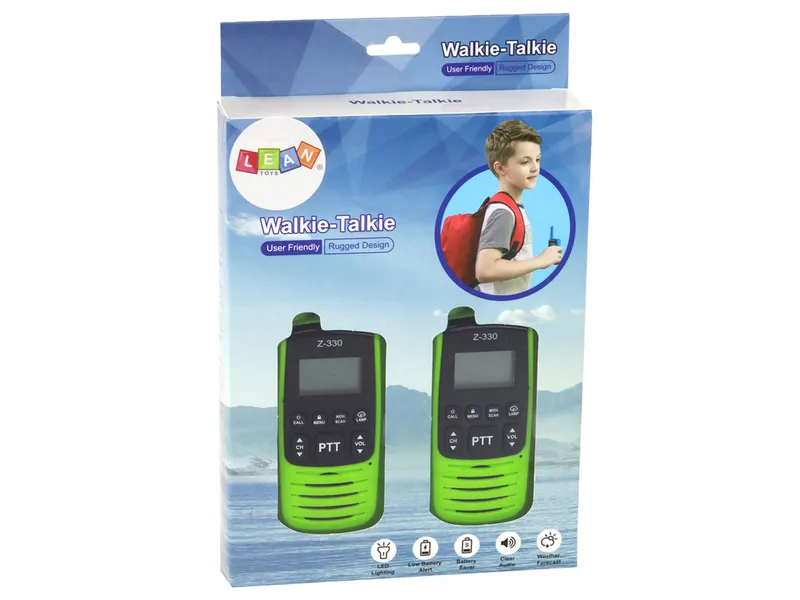 Krótkofalówki Walkie-Talkie Zasięg 3km Gadżet Do Komunikacji - Zielone