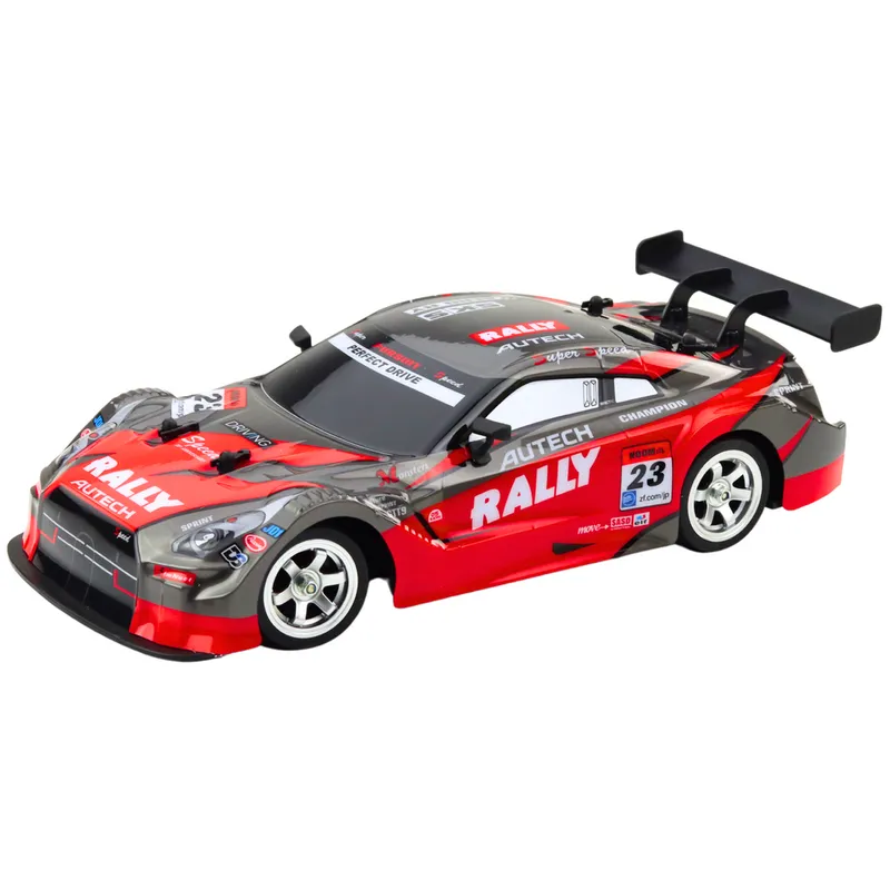 Samochód Wyścigowy Auto Do Driftu RC Czerwono Czarny 30km/h 1:16