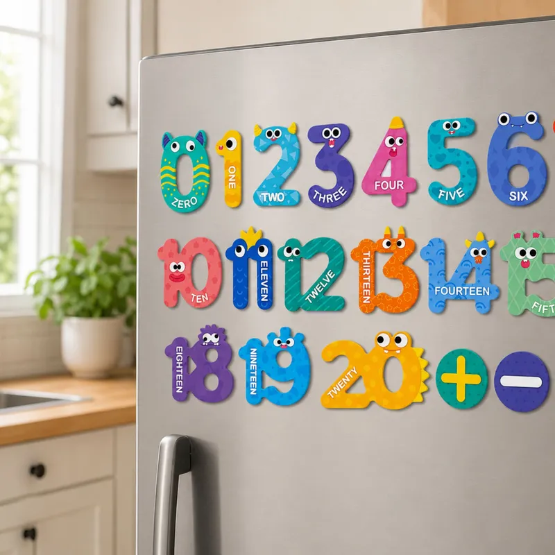 Puzzle Magnetyczne Działania I Liczby Działania Magnesy Edukacyjne 26 el