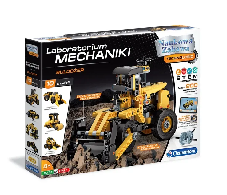Naukowa Zabawa Laboratorium Mechaniki Buldożer Język Polski CLEMENTONI 50633