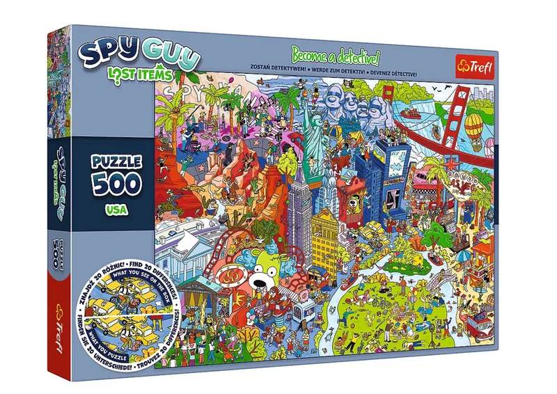 Puzzle - 500 - Spy Guy Lost Items - USA - Rodzina Treflików - TREFL 37480