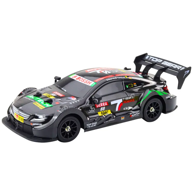 Samochód Wyścigowy Auto Do Driftu RC Karbon 30km/h 1:16 - Czarny