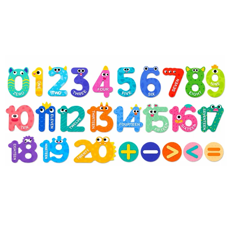 Puzzle Magnetyczne Działania I Liczby Działania Magnesy Edukacyjne 26 el