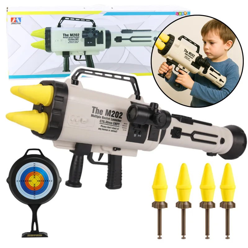 Ogromna Wyrzutnia Rakiet M202 Pociski Gąbkowe 68cm