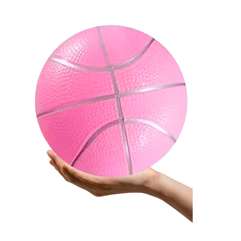 Piłka Plażowa Gumowa Pastelowa Lekka 20cm - Różowa