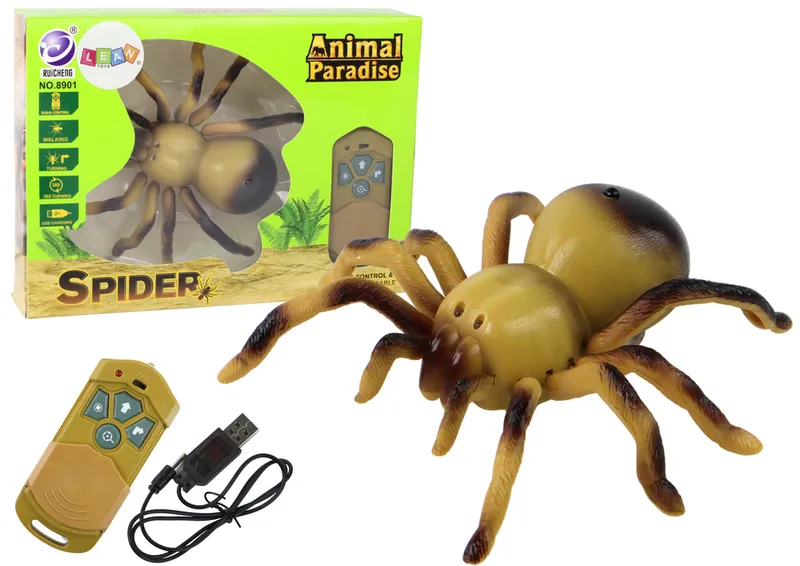 Zdalnie Sterowany Pająk Tarantula Pilot R/C - Żółty
