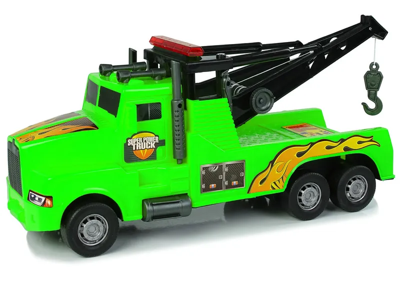 Auto Ciężarówka Holownik Pomoc Drogowa 1:10 Lina - Zielona