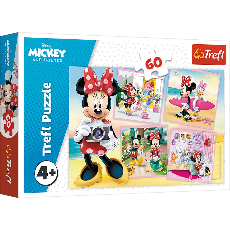 Puzzle - 60 - Urocza Minnie - DISNEY Minnie - TREFL 17360