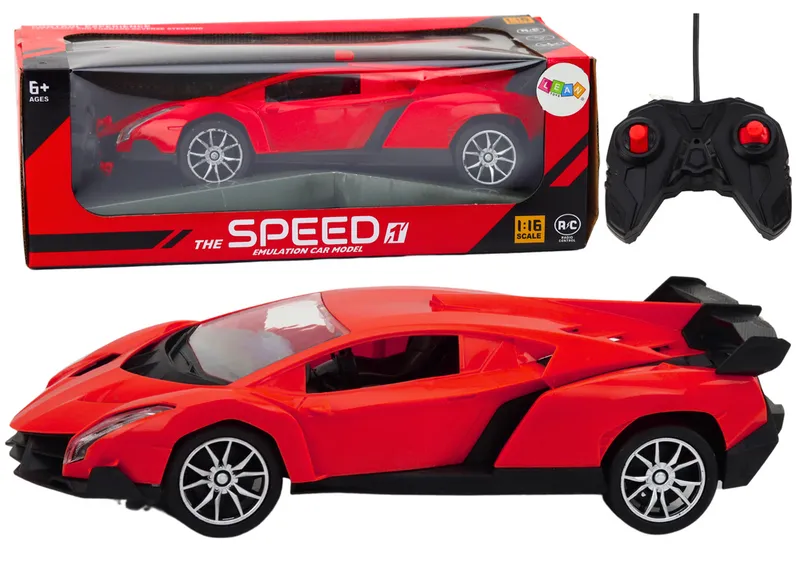Samochód RC 1:16 Zdalnie Sterowany Sportowy Auto - Czerwone