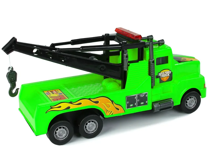 Auto Ciężarówka Holownik Pomoc Drogowa 1:10 Lina - Zielona