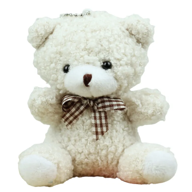 Miś Pluszowy Brelok Zawieszka Ozdoba 8cm - Biały