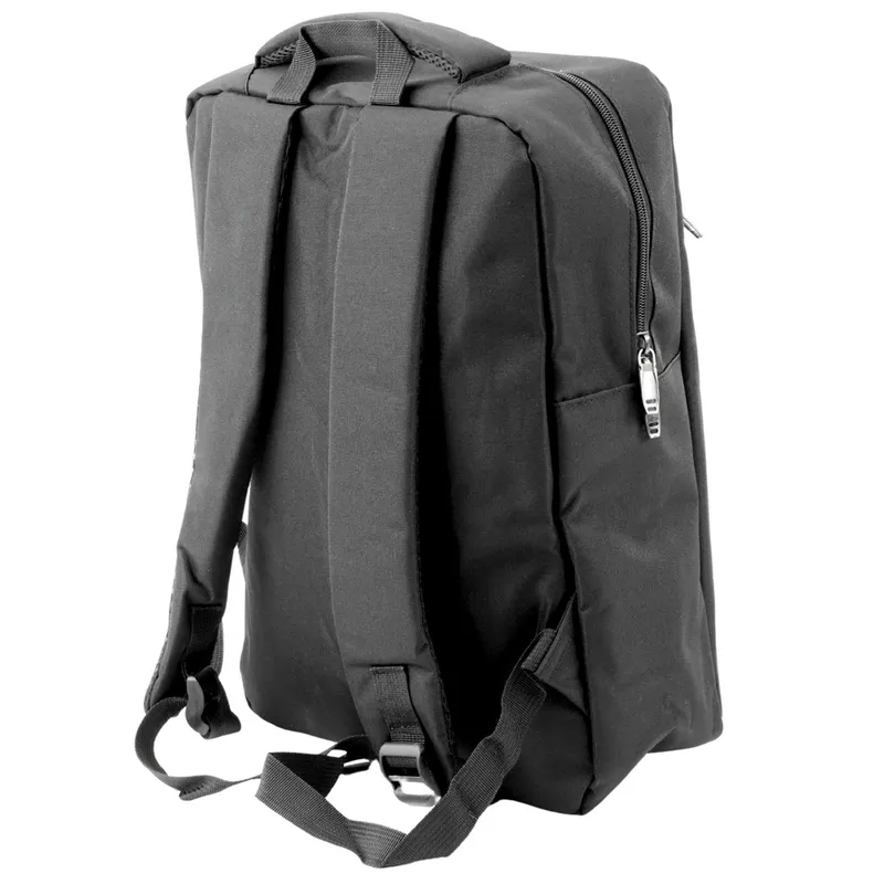 Plecak Miejski Biznesowy USB Przegroda Środkowa 14l 40cm - Czarny