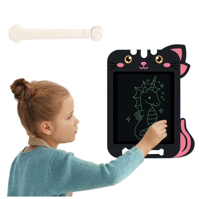 Znikopis Tablica Do Rysowania Pisania LCD Rysik Kot - Czarny