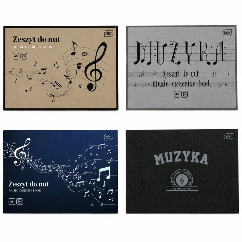 Zeszyt Do Nut A5 16 Kartek Mix Wzorów INTERDRUK