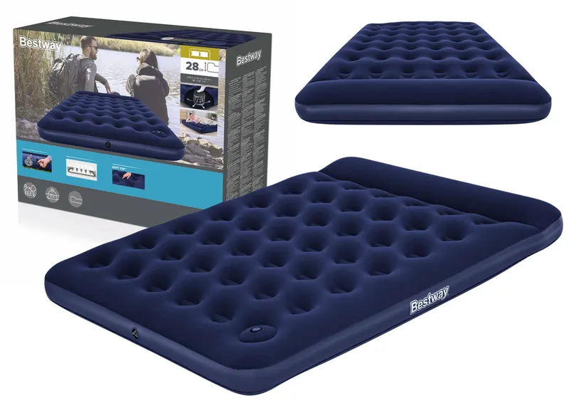 Dmuchany Materac Z Pompką 203 x 152 x 28 cm BESTWAY 67226