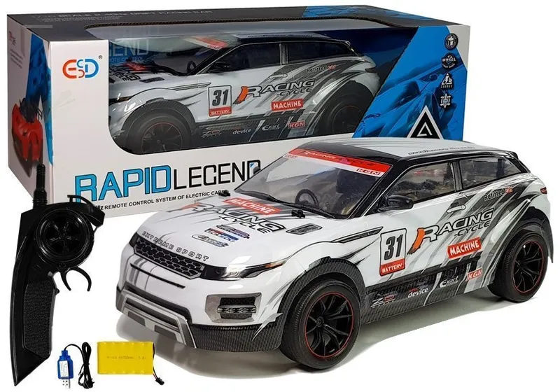 Auto Zdalnie Sterowane R/C Terenowe 1:10 - Białe