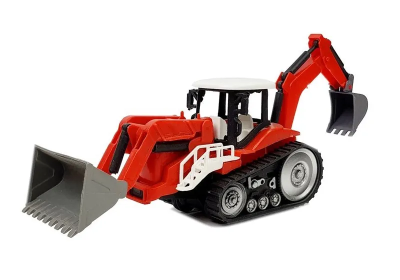 Zestaw Pojazdów Z Napędem Frykcyjnym Auto Terenowe Koparka Traktor - Czarne