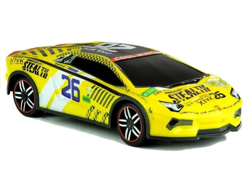 Auto Zdalnie Sterowane Sportowe Pilot R/C - Żółte